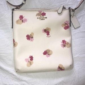 Tan coach crossbody purse